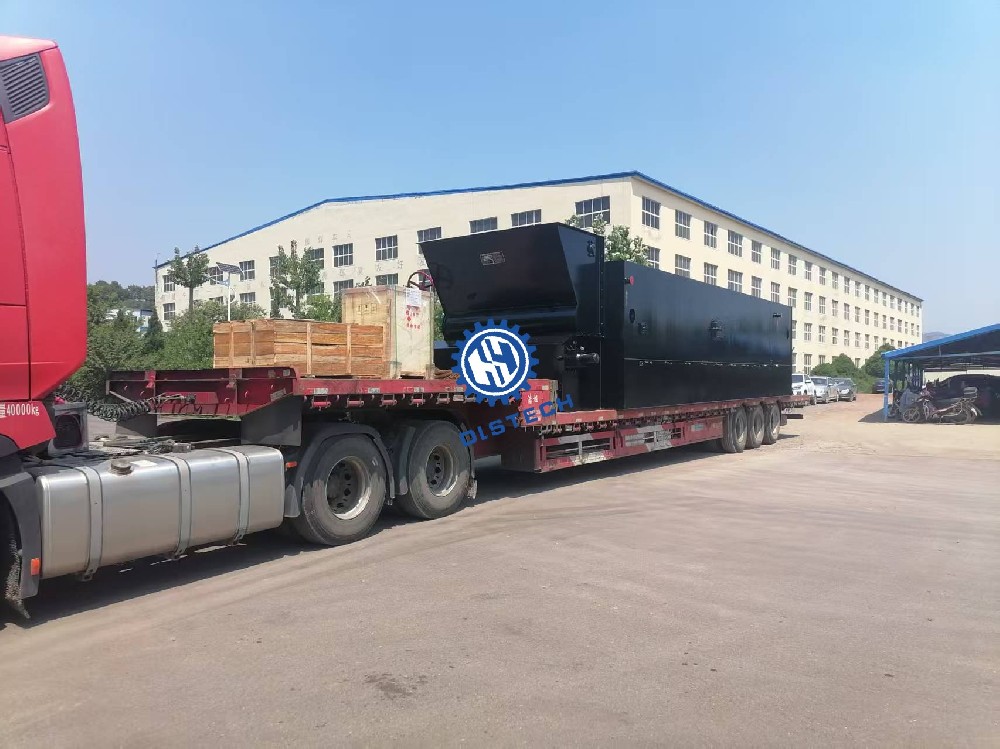 大连惠英机械瓦房店永宁炉排客户河南15吨链带炉排发货1台（含减速机，灰斗）