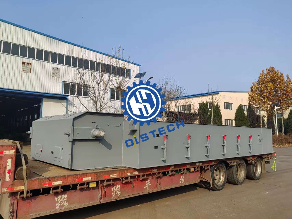 瓦房店炉排厂出口10吨小鳞片炉排发货1台