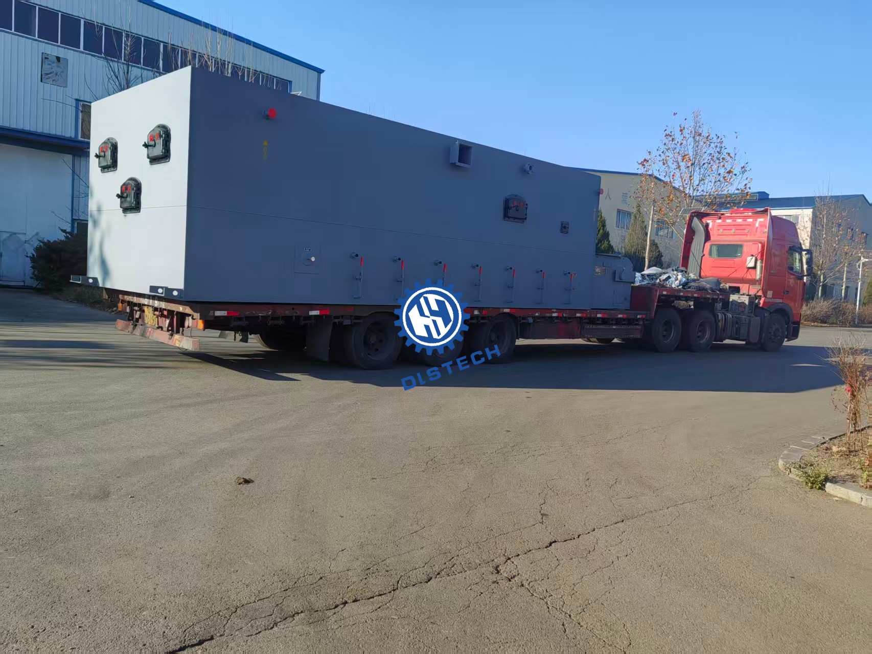 瓦房店炉排厂12吨小鳞片炉排发货