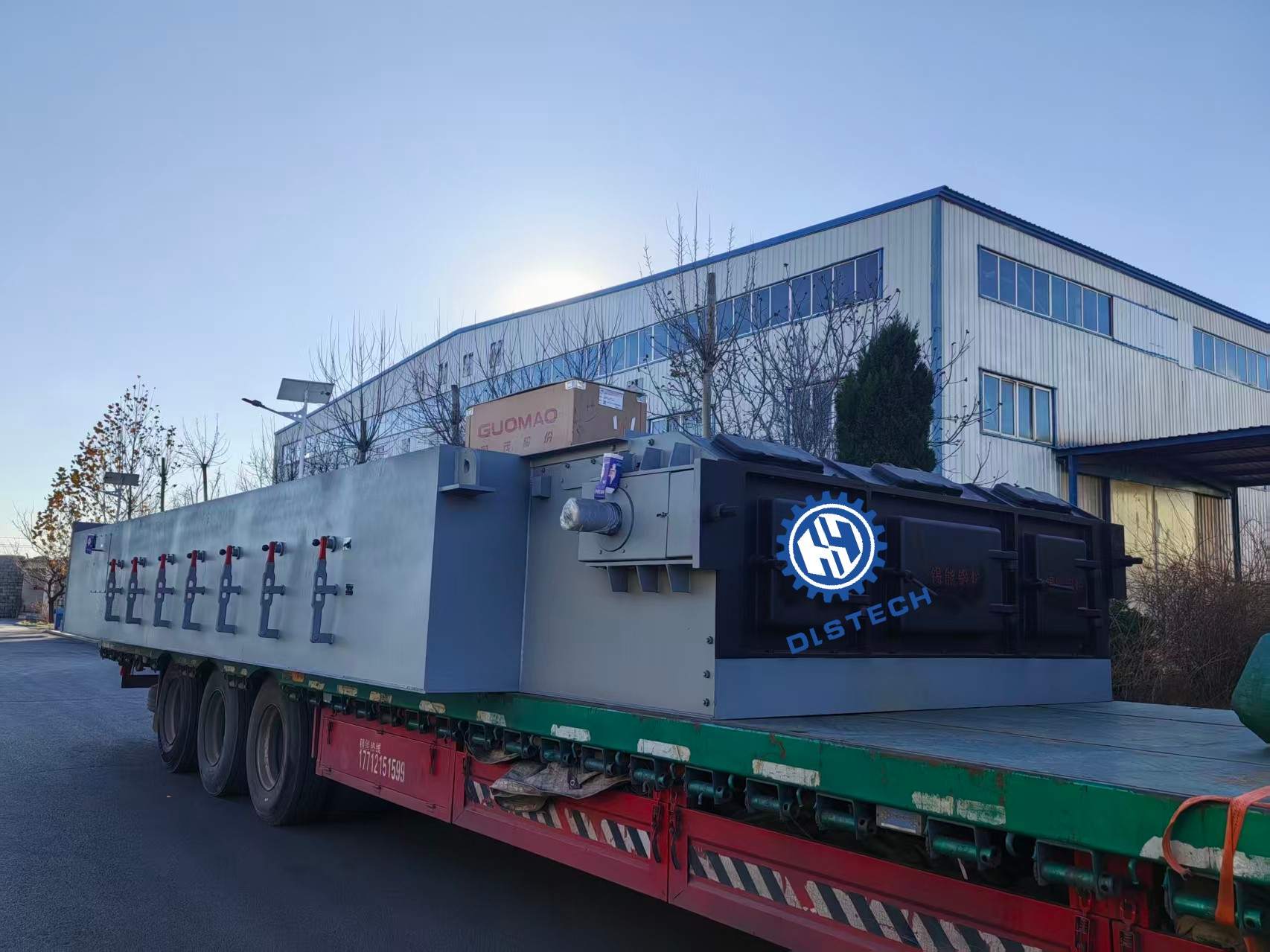 大连阳光炉排厂家客户定制20吨链带炉排发货